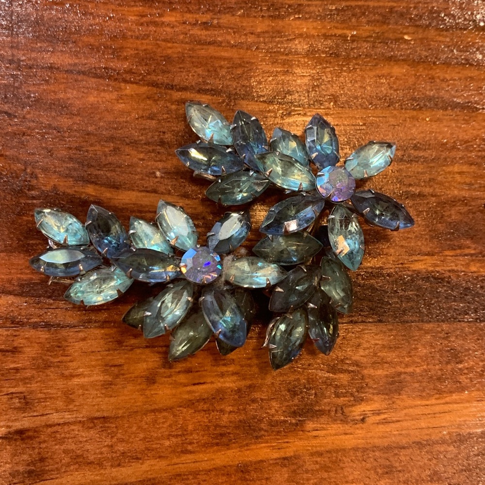 Antique Rhinestone Brooch